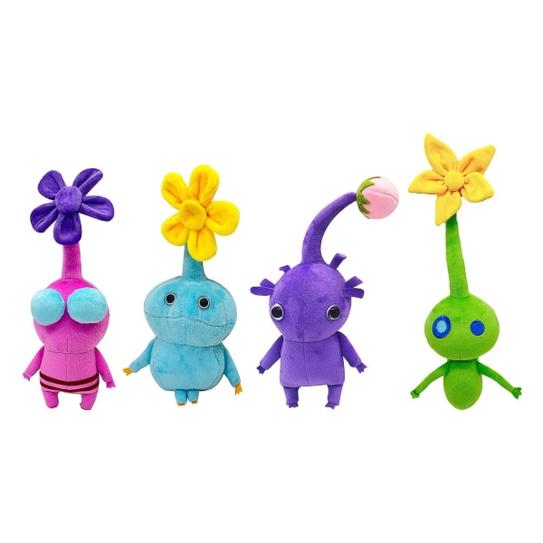 Spel Pikmin fyllda plyschleksaker Blomknopp Löv plyschdocka Tecknad plysch för barn present Maroon