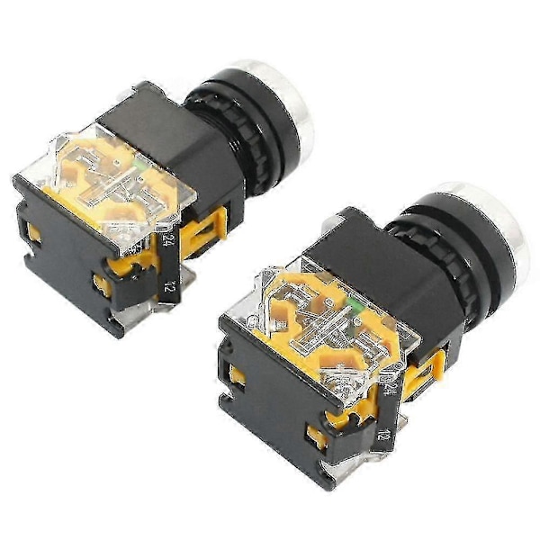 2st 22mm Fäste 10a 380v Dpst Röd Grön Momentan Tryckknapp SwitchP20211224349