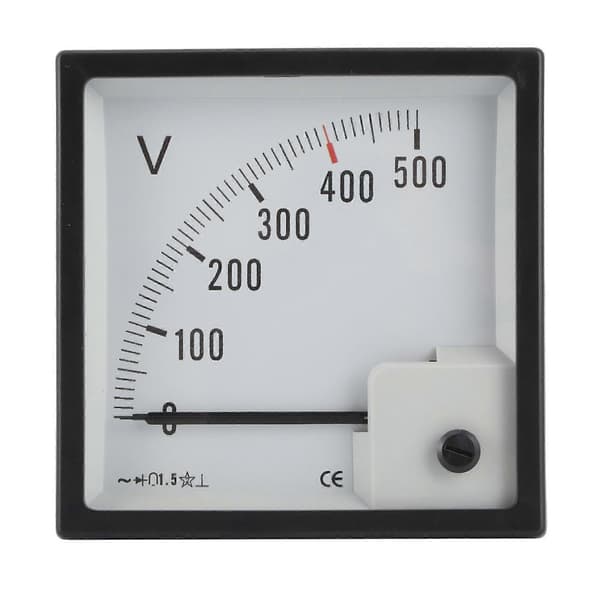 Voltmeter Volt Meter Retvinklet Pindmåler AC 0?500V Båd Kahyt Instrumentpanel