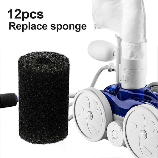 12 stk. Rengjøringsslange Hale Svamp Skrubber Erstatning for Polaris Vac-Sweep