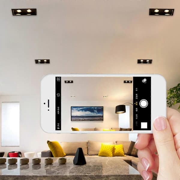 Double Square Bold Home 4000k Neutraali, 7w Double 200x