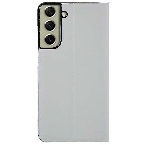 For Samsung S21 Fe Fjerde Generasjon Stativ Lærveske White Style H Samsung Galaxy S21 FE