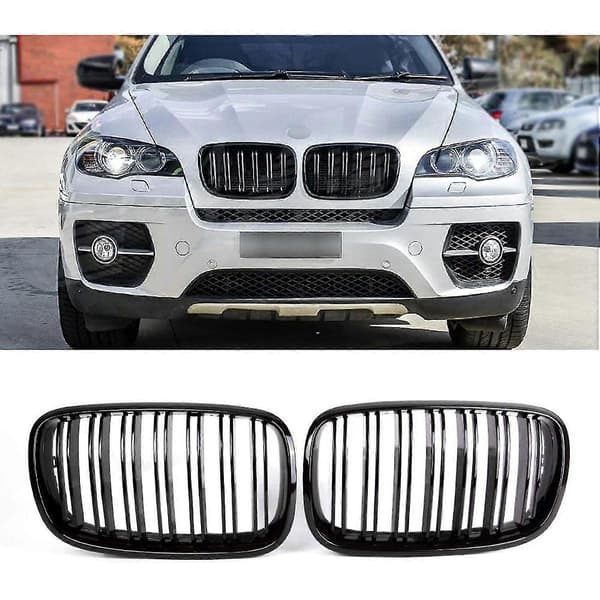 X5 X6 Grill, Dobbelt Linje Grill Til 2007-2013- X5 E70 X6 E71 (abs G Grill, 2