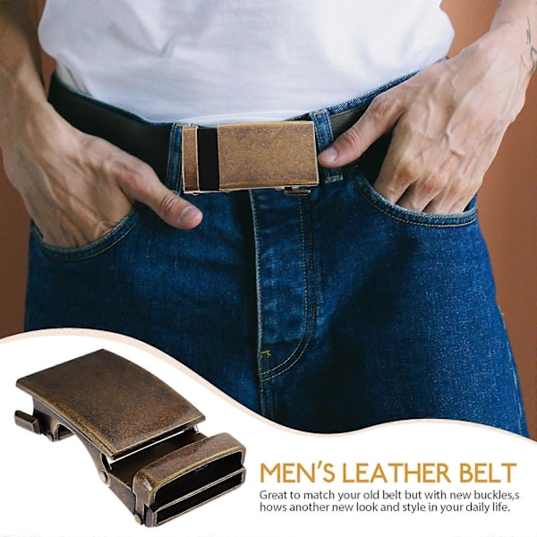 1 stk. Mote Herre Business Legering Automatisk Spenne Unike Herre Belte Spenner for Belte