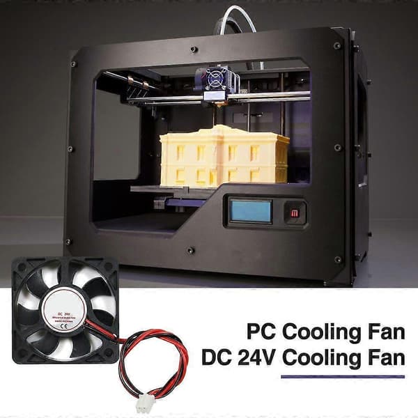 3D Printer Køleventilator 50x50x10mm DC 5V/12V/24V Lav Støj Blæserventilator Varmeafledning Computer CPU Køler Ventilator med 2 Pin Terminal Printer Tilbehør
