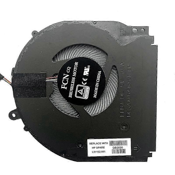 CPU-jäähdytystuuletin Pavilion X360 14-dh 14m-dh 14m-dh0003dx L51102-001 -malleille