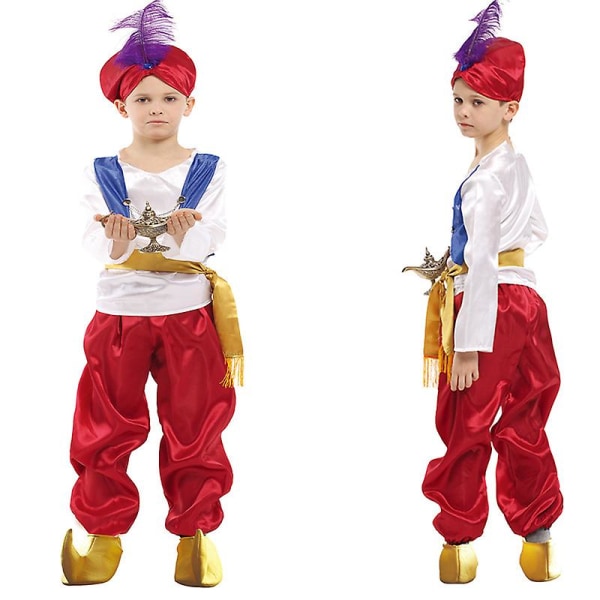 Pojkar Prince Kostym Medeltida Royal Prince Outfit Prince Cosplay Party Halloween kostymer L
