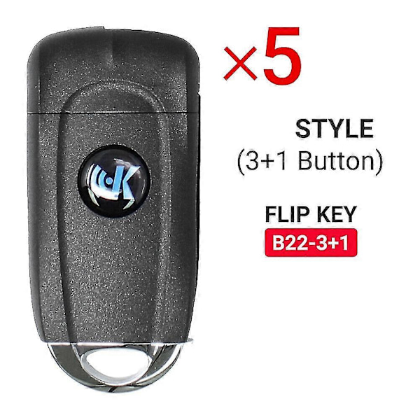 5st/lot Keydiy B22-3 3-knapps B-fjärrkontroll bilnyckel för Kd900 Kd900+ Urg200 -x
