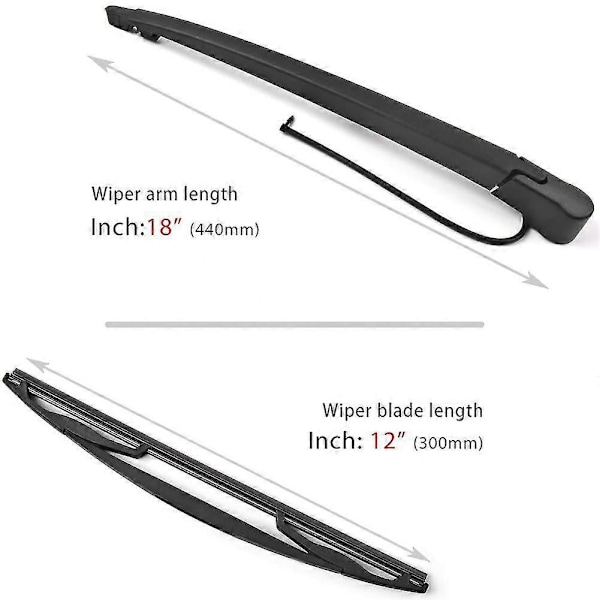 2x Bakre Vindrutetorkararm Blad Set För Escalade Chevy Tahoe Suburban 2007-2013 15277756 2582012