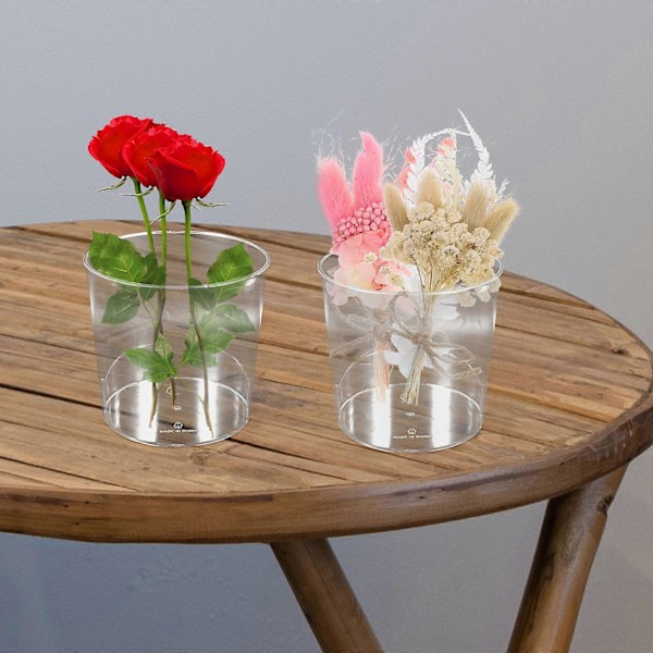 Waking Flower Hink Blomsterarrangemang Hink Skrivbordsblomhållare Förvaringshink