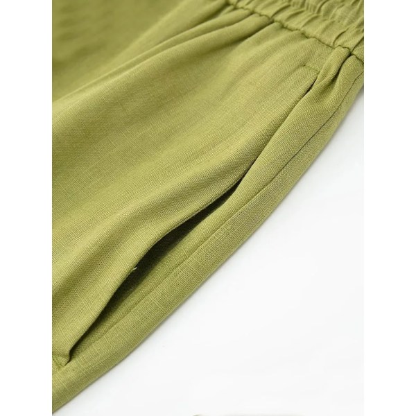 Vintage Mote Dame Lin Rett Ben Bukser Høy Stretch S