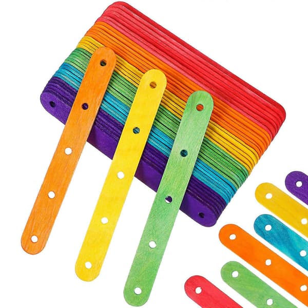 100 stk. Ispinde Farvede Ispinde Lollipop Pinde Dessertpinde Hobby Pinde Til Hjemme DIY