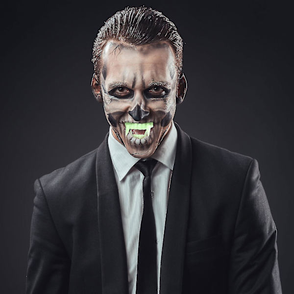 Halloween Läskiga Leksaker Skräck Självlysande Lösgommar Skrämmande Leksaker 12st