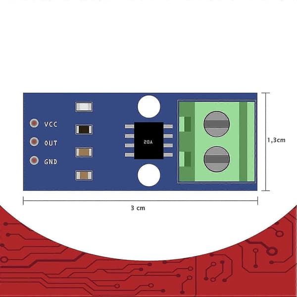 5 stk. ACS712 20A Amp Strømsensor Rekkevidde Modul Strømsensor Kompatibel Med For Bascom