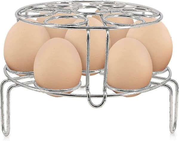 Dobbelt æggekogerstativ i rustfrit stål