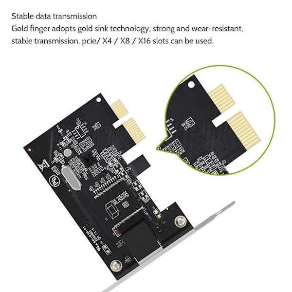 Pcie Gigabit -verkkokorttisovitin Rtl8111 Ethernet-kortti Rj45 Kiinteä verkkokortti Verkkosovitin Auto