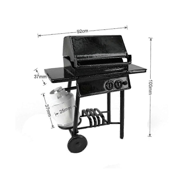 1:10 Skala Grill Miniatyr Ornament Bbq Verktyg Mini Möbler,b
