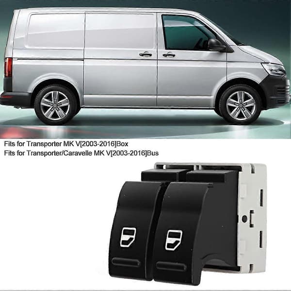 Bil Front Venstre Elektrisk Vindusbryter 7E0959855 Passer for Transporter MK V 2003-2016