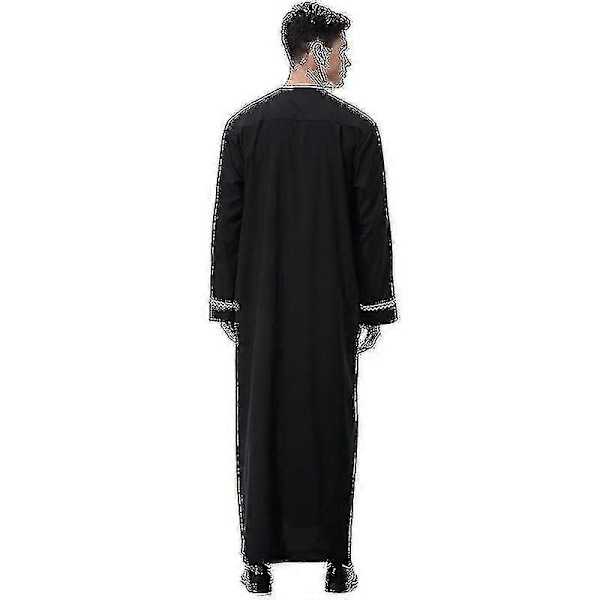 Miesten Mu Saudi-Arabian Kaftan Dubai Tunic Pitkä Paita Thobe Vaatteet
