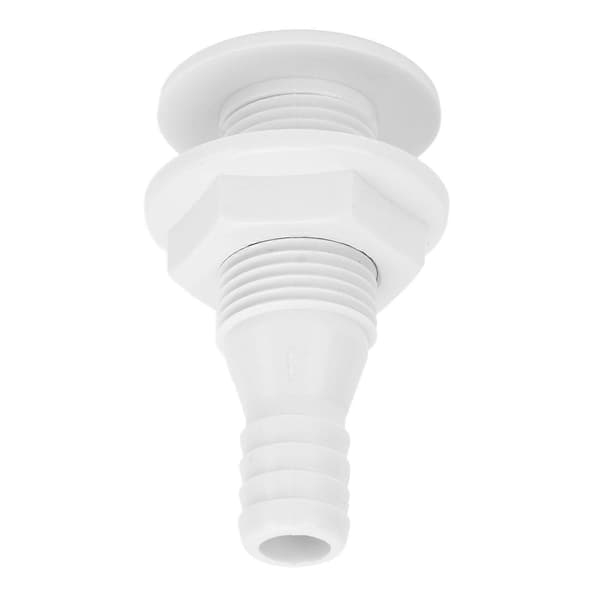 Båd Gennem Skrogforbindelse 5/8in Lige Drænudløb Udstødningsfittings Adapter Prop