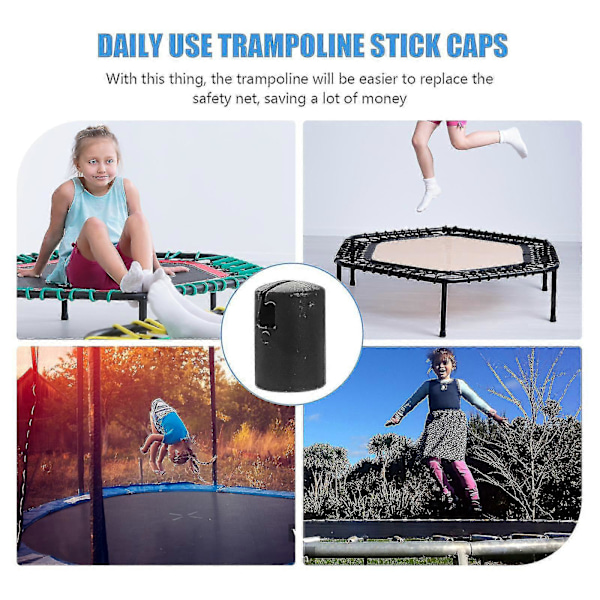 1 Set Trampolinrörsskydd Ersättningsdelar till Trampolin Trampolinrörshättor