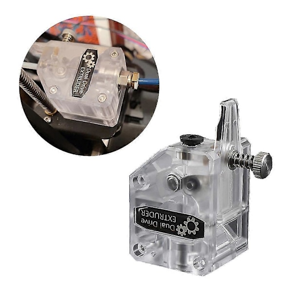 Dubbeldriven Växel Extruder Uppgradering Bmg Extruderingskit För 3D-skrivare Reduktions Extruder DIY Kit För 1.75mm Filament-