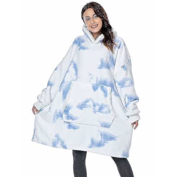 Oversized Hættetrøjer Sweatshirt Kvinder Vinter Hættetrøjer Fleece Kæmpe Tv Tæppe Med Ærmer Pullover Oversize Dame Hættetrøjer Sweatshirts style 4