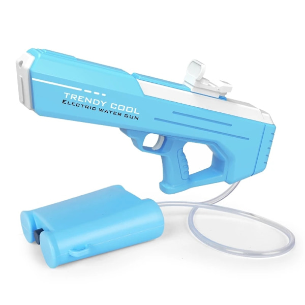 Sommar Ny Elektrisk Vattenpistol Leksak Automatisk Blötläggare blue