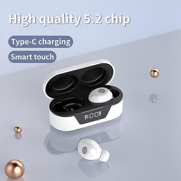 T31 Bluetooth-kompatible Øretelefon Tabsfri Lang Standbytid Digitalt Display Ægte Trådløs Stereo HiFi Gaming In-ear Øreprop til Musiklytning JIK