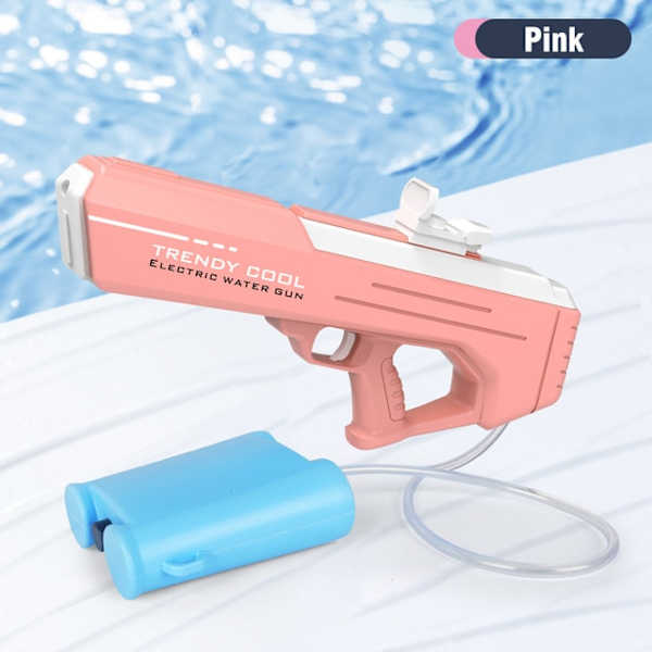 Sommar Ny Elektrisk Vattenpistol Leksak Automatisk Blötläggare pink