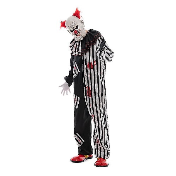 Klovnipuku miesten Halloween-bodypuku, korkealaatuinen L