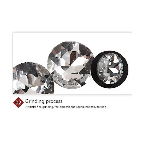 100 kpl Kristalliverhoilunapit 30 mm Napit Jäljitelmä Timanttinapit Metallilenkillä DIY-ompeluun