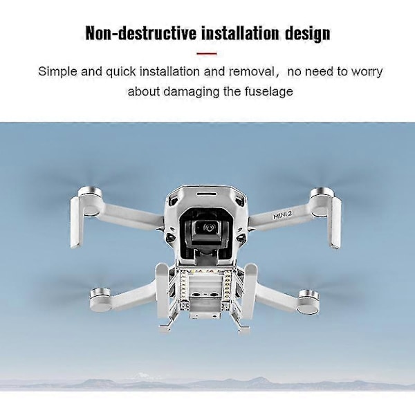 Drone-tarvikkeet, Mini 2 -dronelle laskeutumiseen yövaloilla häitä ja tunnustuksia varten