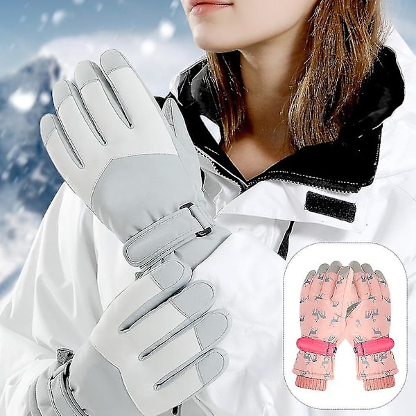 Skidhandskar Vinter Kallt Väder Vindtäta Varma Skidhandskar SK10 light powder
