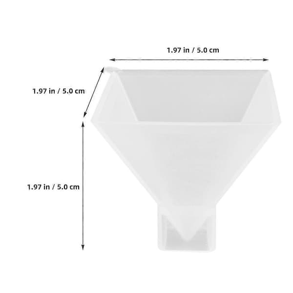 Silikon Pyramideform for Resin Pyramideform DIY Pyramideform Fleksibel Silikon Pyramideform