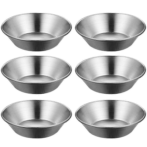 6 stk. Eggterteform i aluminiumslegering, Premium Eggterteform, Glatt Eggterteform