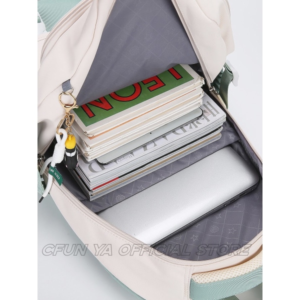 CFUN YA Nya Junior High School Väskor För Flickor Pojkar Studenter Ryggsäck Tonåring Väska Mochila Escolar Niña Infantil Menina Sac Coffee