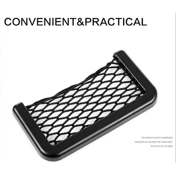 Bil Opbevaringspose Elastisk Fleksibelt Mesh Bag Bagagerum Opbevaringsorganisator Net SUV Auto Tilbehør
