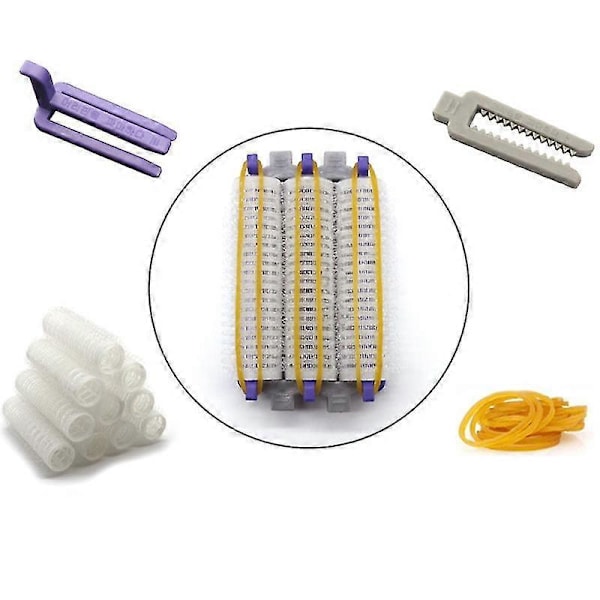 Pieni koko 24kpl/setti Salon Nylon Hook & Loop -hiusrullat Setti Hiusjuurien permanenttirullat Tangot Kihartimet