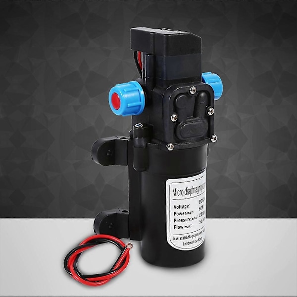 12V 60W 80PSI Smart Högtryck Självsugande Vattenpump för Hemträdgård