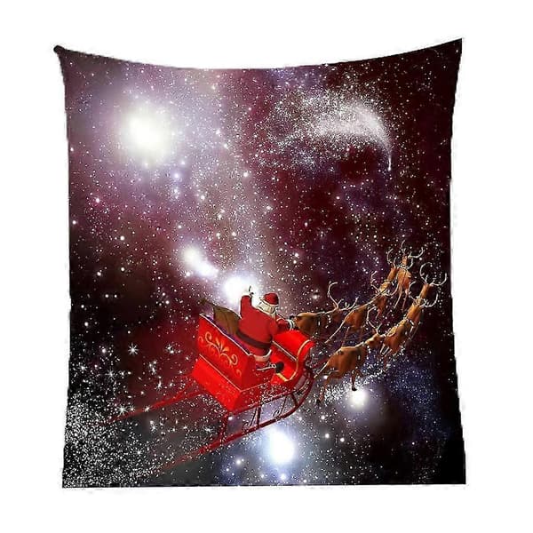 Väggbonad med jultema för rum, 3D-polyestertapeter, studentrum 04 Santa Claus 1