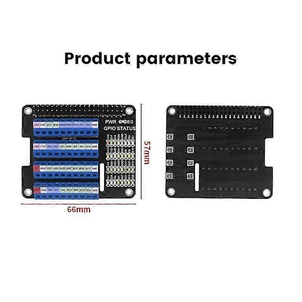 For Gpio Utvidelseskort Terminal Hat For 2b/3b/3b+/4b/zero/zero W Gpio Grensesnittmodul