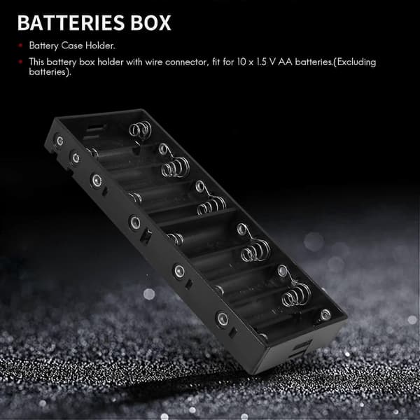 S Batterier H Låda För 10 X 1.5v Aa