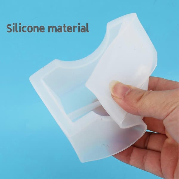 Firkantede harpiksforme, fortykkende silikone coaster epoxyforme coasterforme til harpiksstøbning, kopper Ma