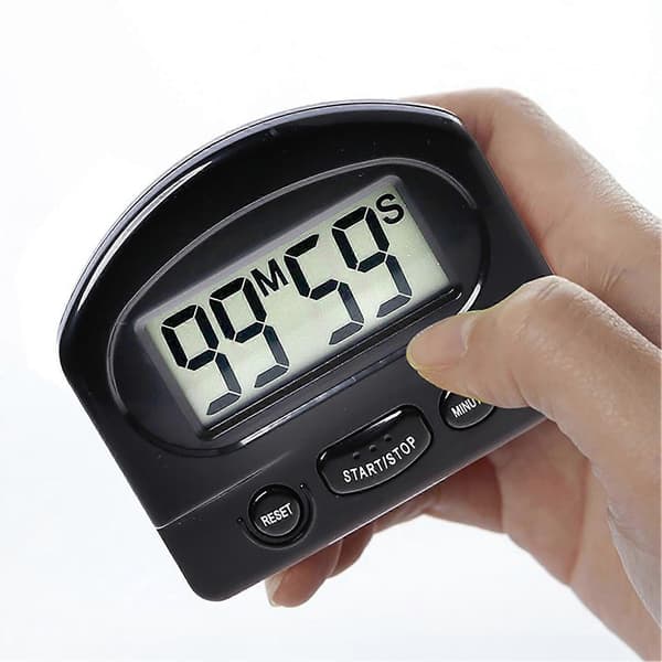 Digital Timer Magnetisk Stort Display Plastik Køkken Timer Optælling Nedtælling Vækkeur til Madlavning