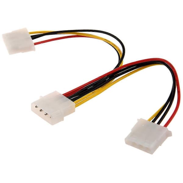 Computer Molex 4 Pin Strømforsyning Y Splitter Kabel