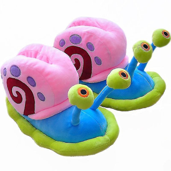 Tegneserie Anime Serie Gary Sneglen Veske Hæl Bomull Sko Myke Søte Plysj Baby Jenter Feriegave style 1 L 36-39