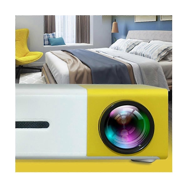 Yg300 Pro LED Mini Projektor 1080p Full HD Stöds -kompatibel USB AV TF Portabel Hemmabio