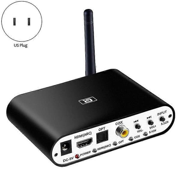 Da615h 5.1ch Audio Decoder Bluetooth 5.0 Vastaanotin Dac Langaton Audioadapteri Optinen Koaksiaalinen U Play