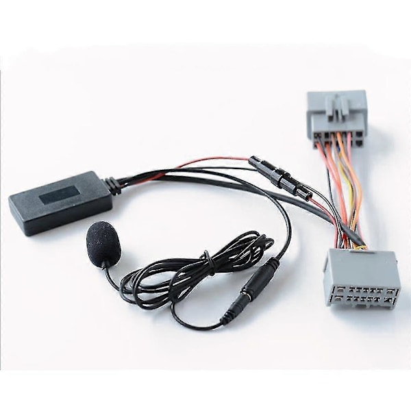 Auton Bluetooth 5.0 Langaton Puhelu Handsfree Aux In -sovitin Volvo C30 S40 V40 V50 S60 S70 C70 V70 Xc70 S80 Xc90 -malleihin mikrofonilla
